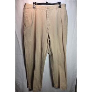 Vintage Polo Ralph Lauren Pants Mens 38x30 Khaki Hammond Cuffed Hem Ivy Prep